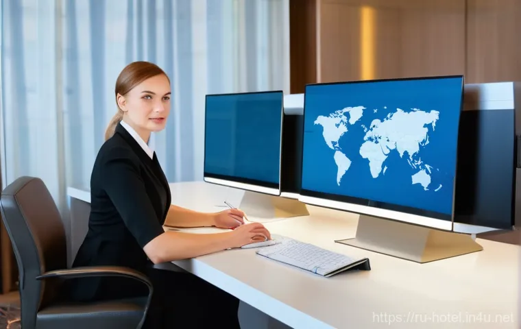 호텔 취업 과정에서 필요한 자격증 - **Prompt:** "A bustling and elegant hotel lobby in a modern Russian city, perhaps resembling a high-... 호텔 취업 과정에서 필요한 자격증 - **Prompt:** "A bustling and elegant hotel lobby in a modern Russian city, perhaps resembling a high-...