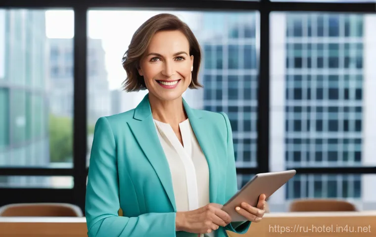 호텔 업계에서의 경력 전환 성공 사례 - A bright and airy co-working space bustling with activity. A man in his late 20s, dressed in a sharp... 호텔 업계에서의 경력 전환 성공 사례 - A bright and airy co-working space bustling with activity. A man in his late 20s, dressed in a sharp...