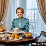 호텔 실무 트렌드 변화에 대한 대응법 - **Hyper-Personalized Welcome in a Russian Boutique Hotel**
A sophisticated woman in her late 30s...